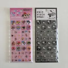 タイルシール パワーパフガールズ ピンク キティ ヒョウ ギャル 黒 正規品