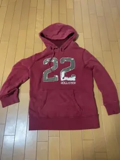 Hollister 22 パーカー ワインレッド Mのサムネイル