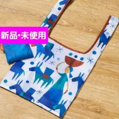 新品* KALDI エコバッグ Helper ブルー *カルディ
