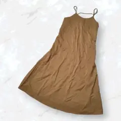 お*ん様 美品　ITEMS　アーバンリサーチ　ロングワンピース　ブラウン　F　重