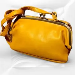 【美品】Legato Largo　がま口ポシェット　 斜め掛け 2way