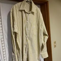 ストライプ長袖シャツ（白と黄）