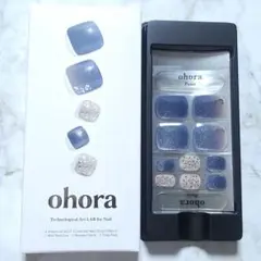 ★ohora★P Moonlit Blue★オホーラネイルシールフット10枚③のサムネイル