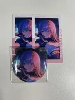 【プロセカ】 巡音ルカ カード 缶バッジ