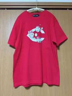 ちいかわ×カープ 広島東洋カープ サークルTシャツ ロゴ レッド サイズM