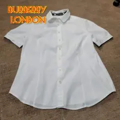 Burberry London ホワイト シャツ　ロゴ入り