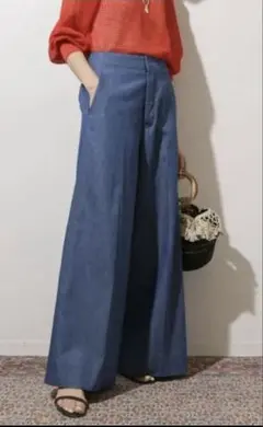 IENA LA BOUCLE デニム バギーパンツ