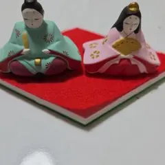 陶人形 ひしびな (小) X7223 雛人形のサムネイル