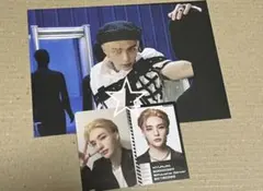 ⑧ straykids ODDINARY ミニポスター　ID トレカ　ヒョンジン