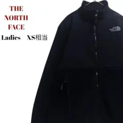 ザノースフェイスデナリフリースジャケット　黒　刺繍ロゴ　レディースXS相当　古着