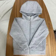 最終値下げ！美品UNIQLO グレー フルジップパーカー 120