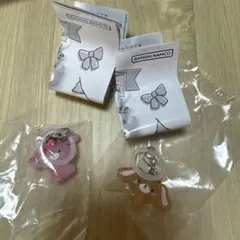 ゆるっとめじるしアクセサリー ぼんぼんりぼん くろうさ