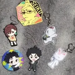 ダンダダン アクリルキーホルダーラバーキーホルダー缶バッチセット 高倉健 綾瀬桃