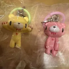 グルーミー カプセルトイ『マスコットチャーム』イエロー＆ピンク 2個セット