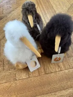 ベビーアルパカ毛ぬいぐるみ キウイ ダークブラウン・ブラウン