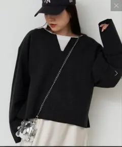 CIAOPANIC TYPY　メルトンスキッパー袖タックトップス　サイズONE