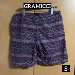 GRAMICCI 後染め総柄　ハーフパンツ　Sサイズのサムネイル