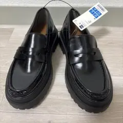 値下げGU ブラック ローファー M