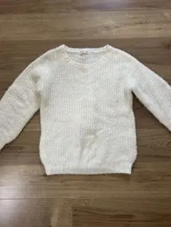 C.O.L.Z.A ホワイト Mサイズ 長袖セーター冬服レディースニット白