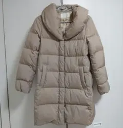 【最終値下げ】ROPÉ ベージュ フード付きダウンジャケット ７号