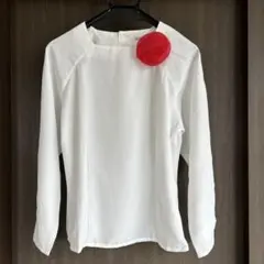 GALSVILLE長袖ブラウス　ホワイト　スクエアネック　後ろボタンのサムネイル