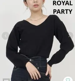 ROYAL PARTY ロイヤルパーティー　前後2way ウォッシャブル　ニット