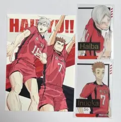 ハイキュー　灰羽リエーフ　犬岡走　箔押しクリアカード　ゴミ捨て場ポストカード