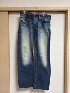 ディーゼルLARKEE ストレッチストレートデニム 32W90cm ビッグサイズ 