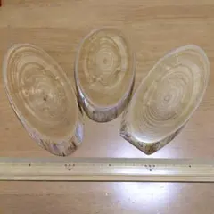 天然木製　飾り台　花置き　花台　インテリア置台　楕円形　表札プレート　敷板