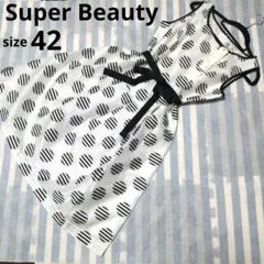 ✨美品✨Super Beauty 半袖 ギンガムチェック チュニック 42 - メルカリ