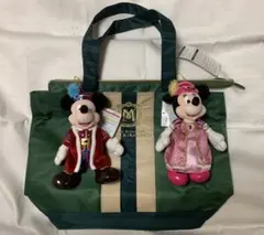 ミラコスタ限定　ディズニーエクスクルーシブ　トートバッグ　ぬいぐるみバッジ付き