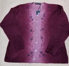 BELL HOUSE　ビーズ刺繍　高級　カーディガン【新品未使用タグ付】