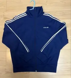 adidas ネイビー　トラックジャケット　Ｌ 80' 90' 三角タグ　レア