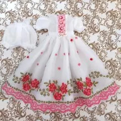 お人形用　ドレス&おぱんつセット　✕花　Bのサムネイル