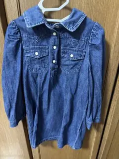 GAP デニム襟付きワンピース 100cm
