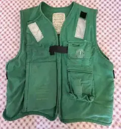 米海軍本物デッキクルーライフブリザーバーベスト1994年官給品Lサイズ希少品 米海軍本物デッキクルーライフブリザーバーベスト1994年官給品L