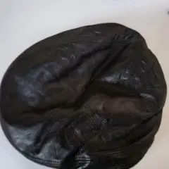 本革 レザーハンチング 帽子 黒 57