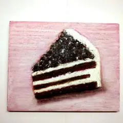 立体的なケーキの絵画
