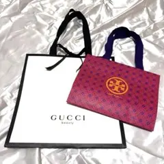 GUCCI beauty&TORY BURCHショップ袋 ショッパー　2点セット