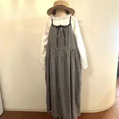 美品♡サマンサモスモス　前後着　キャミワンピース　ギンガムチェック