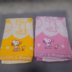 スヌーピーハンドタオル２枚セット