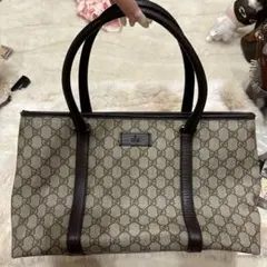 外観美品 グッチ GUCCI クリスタル トートバッグ 265695 キャンバス 