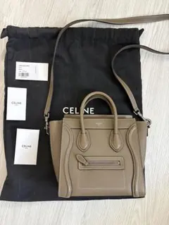 CELINE Luggage Nano ショルダーバッグ グレージュ - メルカリ