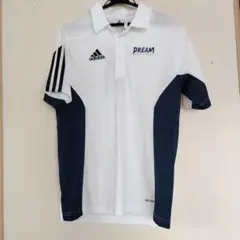 【新品未使用】adidas ポロシャツ DREAMロゴ入り climaliteのサムネイル