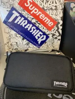 新品　THRASHER スラッシャー　モバイルケース　ポーチ　ペンケース　筆箱
