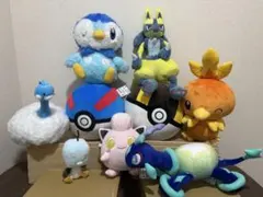 ポケモンぬいぐるみ　9体セット　テラパゴス　ルカリオ　ポッチャマ他　まとめ売り