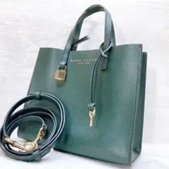 ✨美品✨マークジェイコブス 2wayショルダーバッグ カデナ レザー グリーン