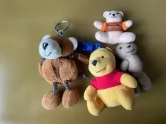 くまのプーさん　くまのぬいぐるみ　キーホルダー