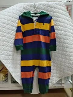 Ralph Lauren ストライプロンパース 80　ラルフ・ローレン　男の子