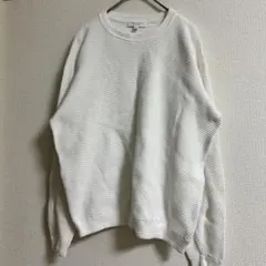 【BEAUTY&YOUTH】ユナイテッドアローズ ワッフルニット 白 Sコットン